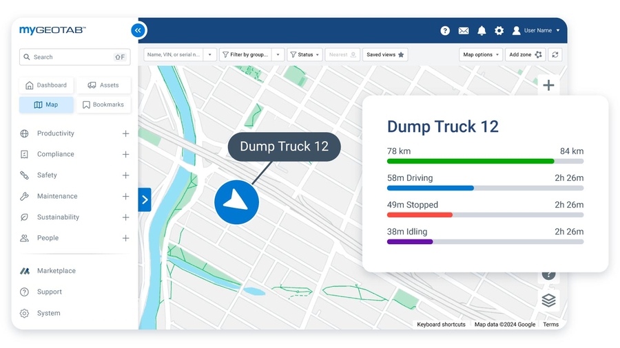 real-time tracking for construction fleets